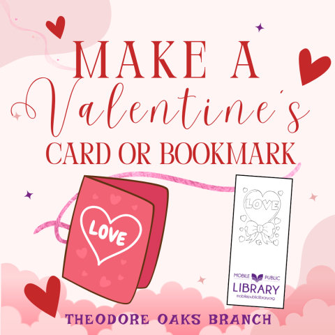 Make a Valentine Card or Bookmark at THEO