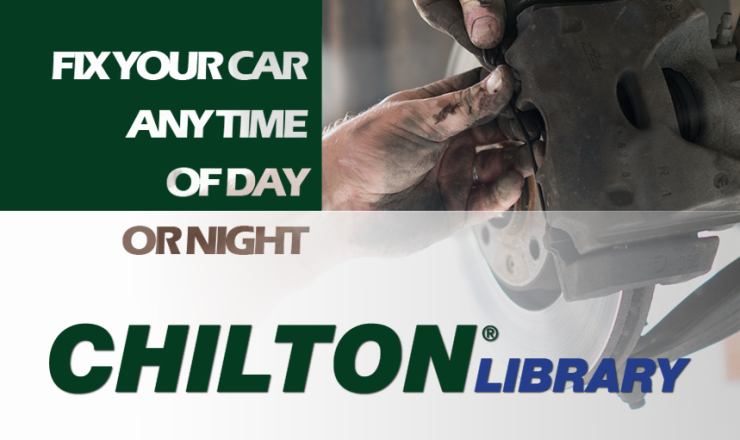 Fix your car any time of day or night. Chilton Library